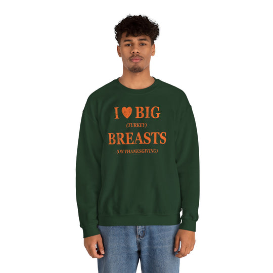 I Heart Big Breasts Crewneck Sweatshirt
