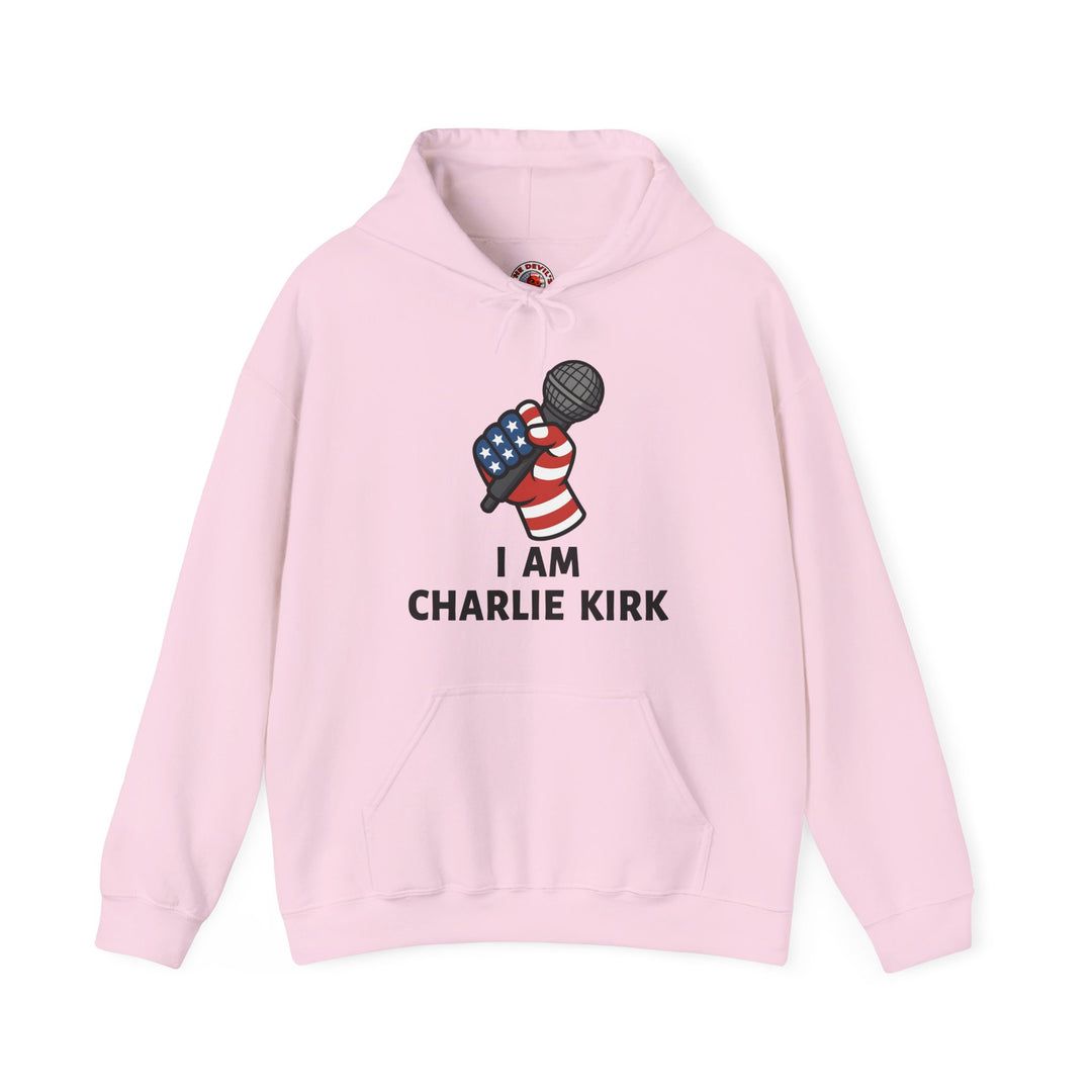 Charlie Kirk Mic Hooded Sweatshirt