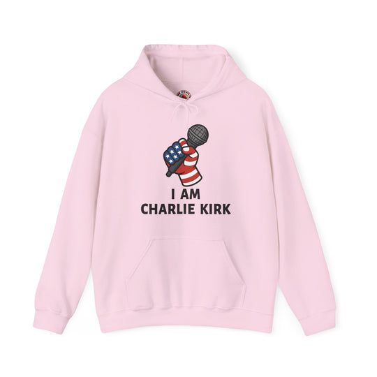Charlie Kirk Mic Hooded Sweatshirt