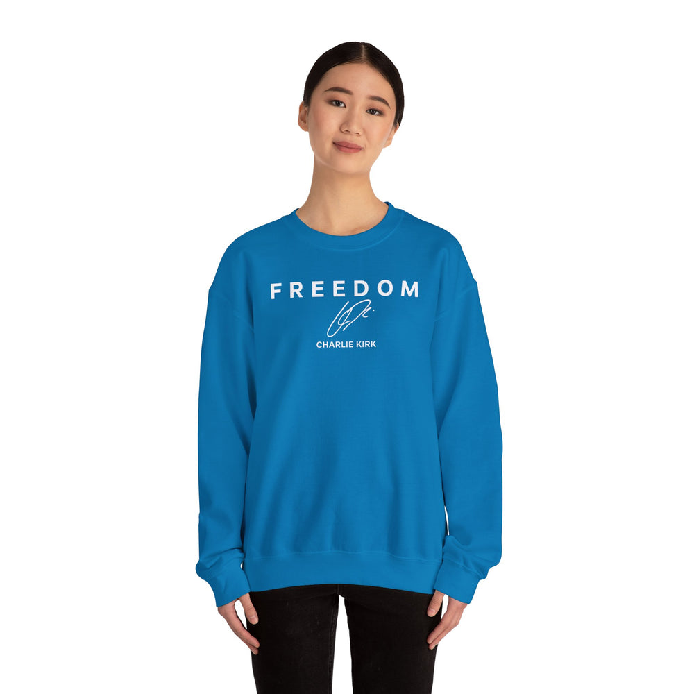 Charlie Kirk Freedom Crewneck Sweatshirt