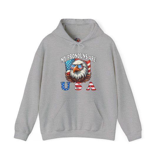 My Pronouns Are U.S.A Hooded Sweatshirt