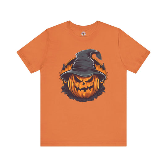 Scary Witch Pumpkin Halloween T-Shirt