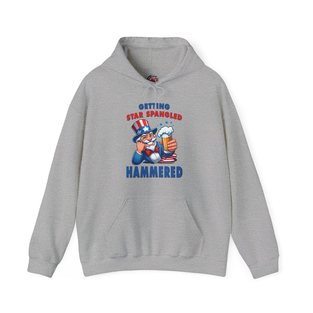 Star Spangled Hammered Hooded Sweatshirt