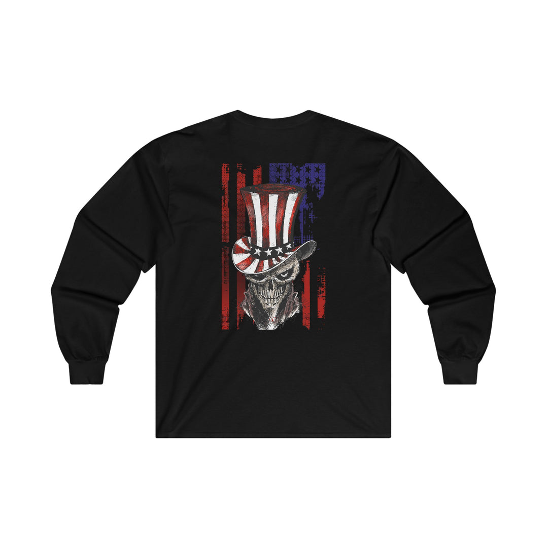 The Devil's Pickle Patriotic Skull Long Sleeve Tee