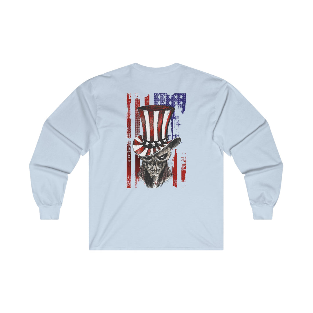 The Devil's Pickle Patriotic Skull Long Sleeve Tee