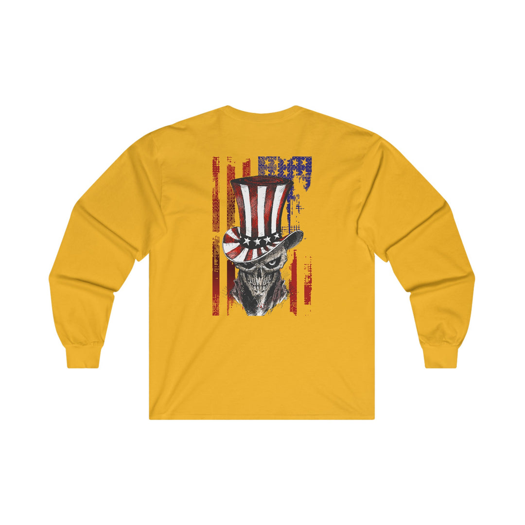 The Devil's Pickle Patriotic Skull Long Sleeve Tee