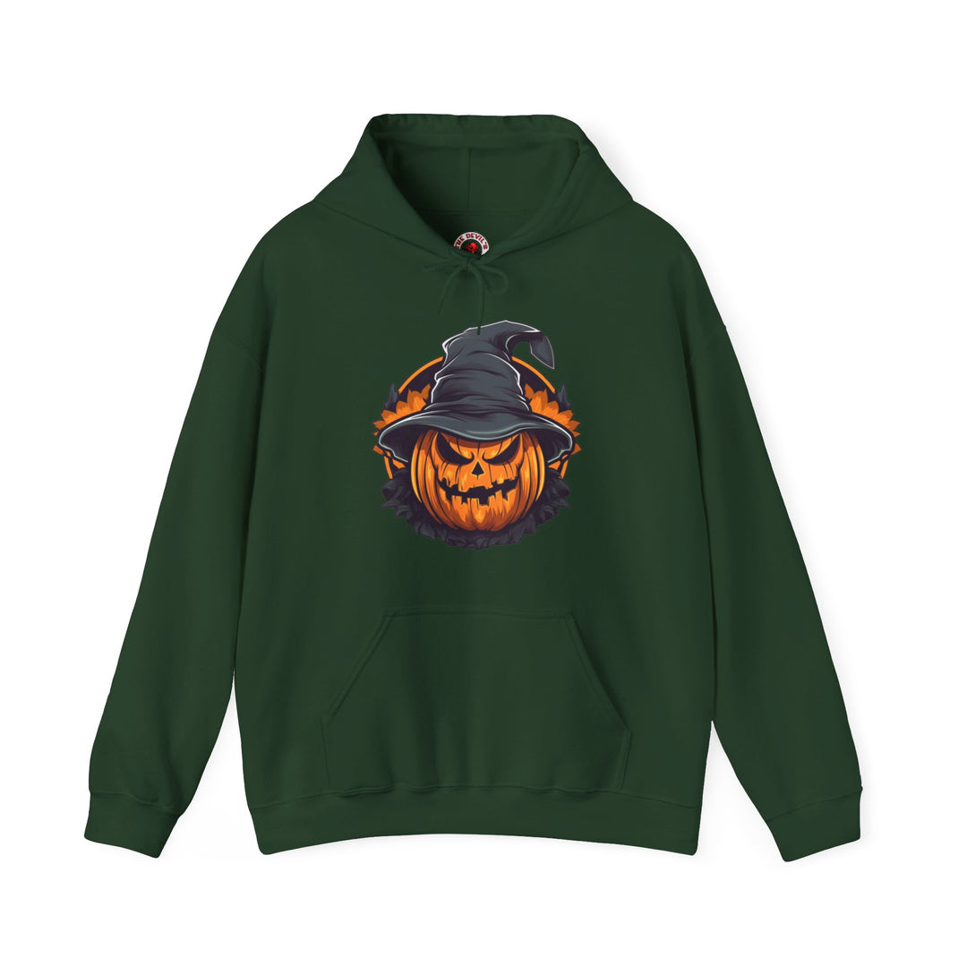 Scary Witch Pumpkin Halloween Hooded Sweatshirt