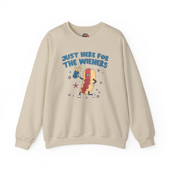 Just Here For The Wieners Crewneck Sweatshirt