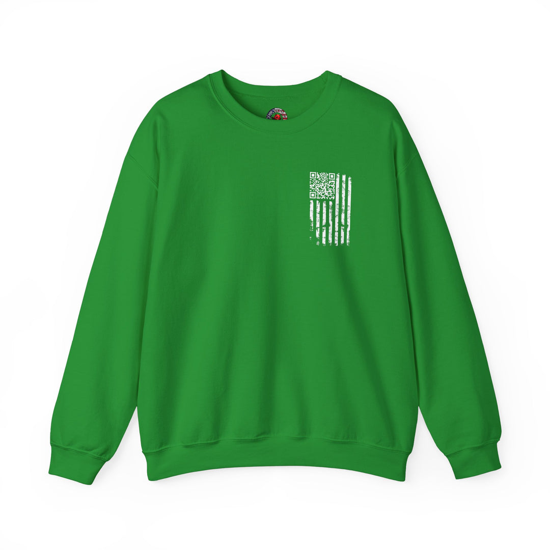 American Flag QR Code Crewneck Sweatshirt