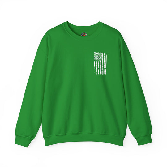 American Flag QR Code Crewneck Sweatshirt