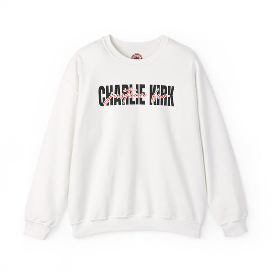 Charlie Kirk Justice Crewneck Sweatshirt