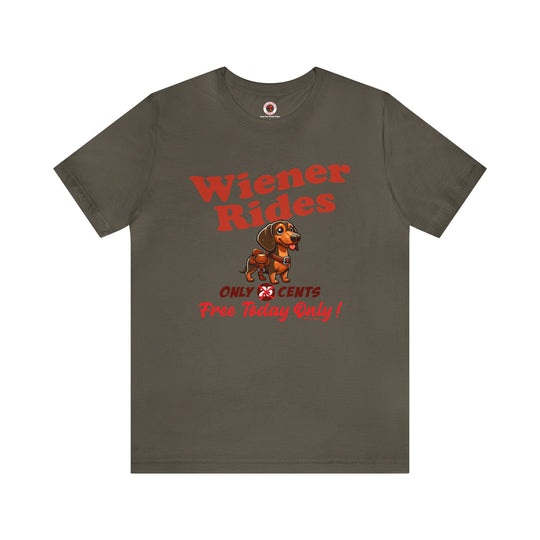 Free Wiener Rides T-Shirt