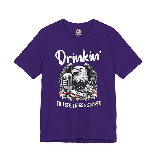 Drinkin' Til I See Stars & Stripes T-Shirt