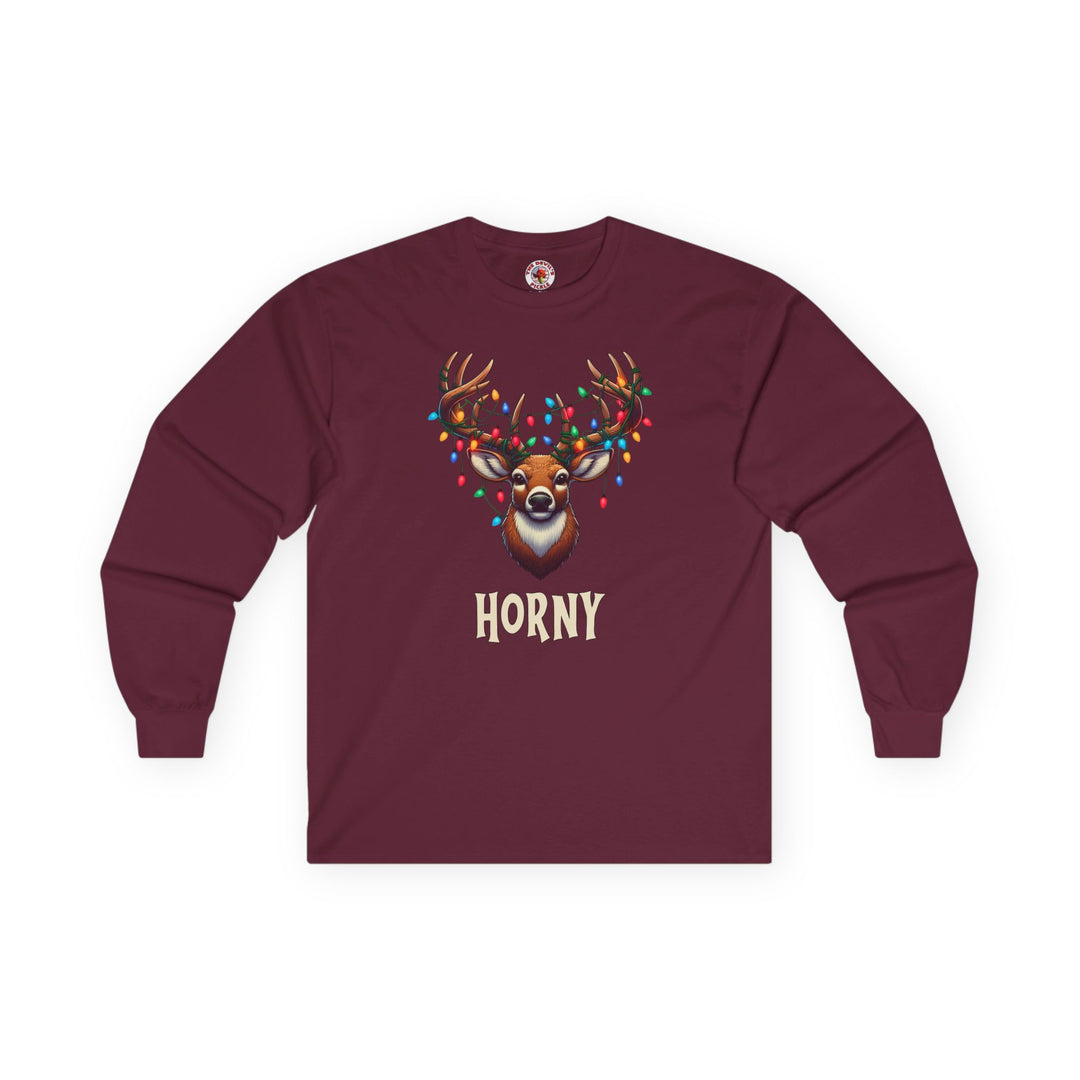 Horny Reindeer Long Sleeve Tee