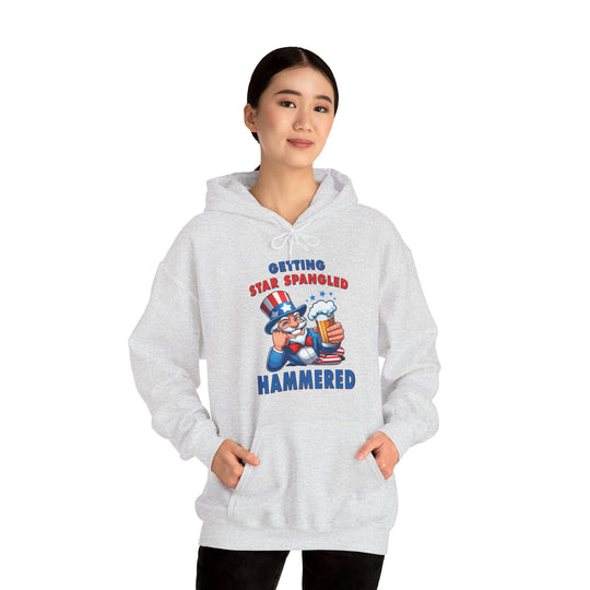 Star Spangled Hammered Hooded Sweatshirt