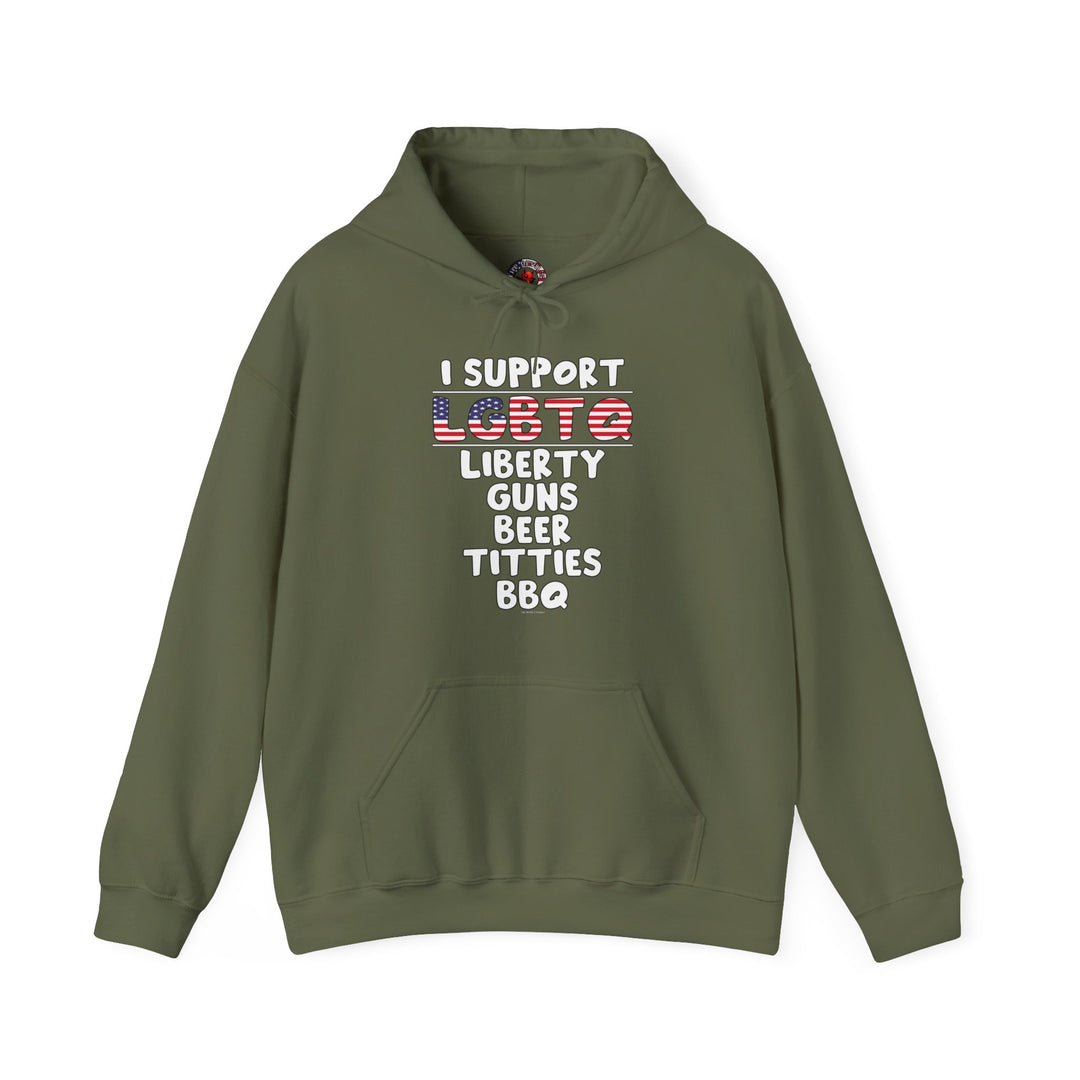 I Support LGBTQ Hooded Sweatshirt