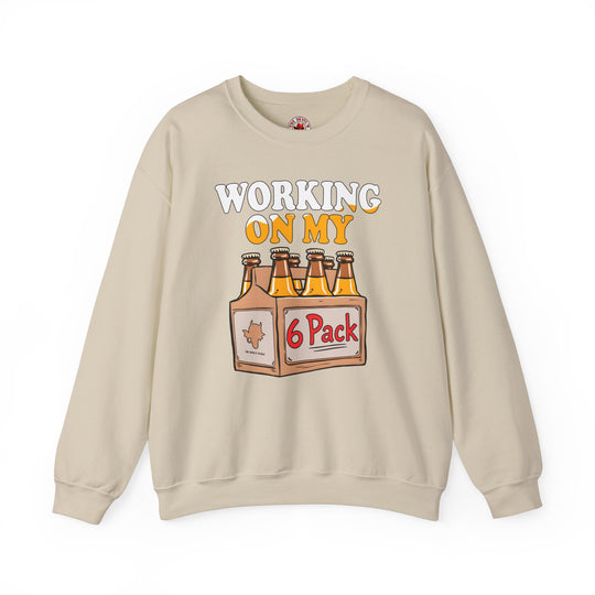 Working On My 6 Pack Crewneck Sweatshirt