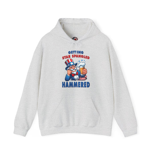 Star Spangled Hammered Hooded Sweatshirt