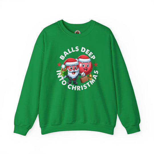 Balls Deep Into Christmas Crewneck Sweatshirt