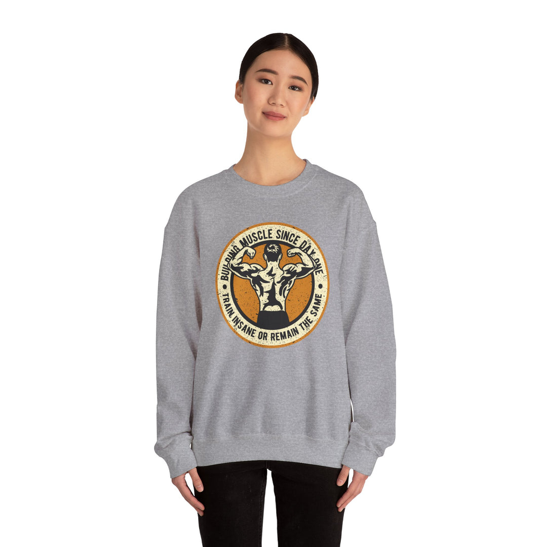 Building Muscle Since Day One Crewneck Sweatshirt
