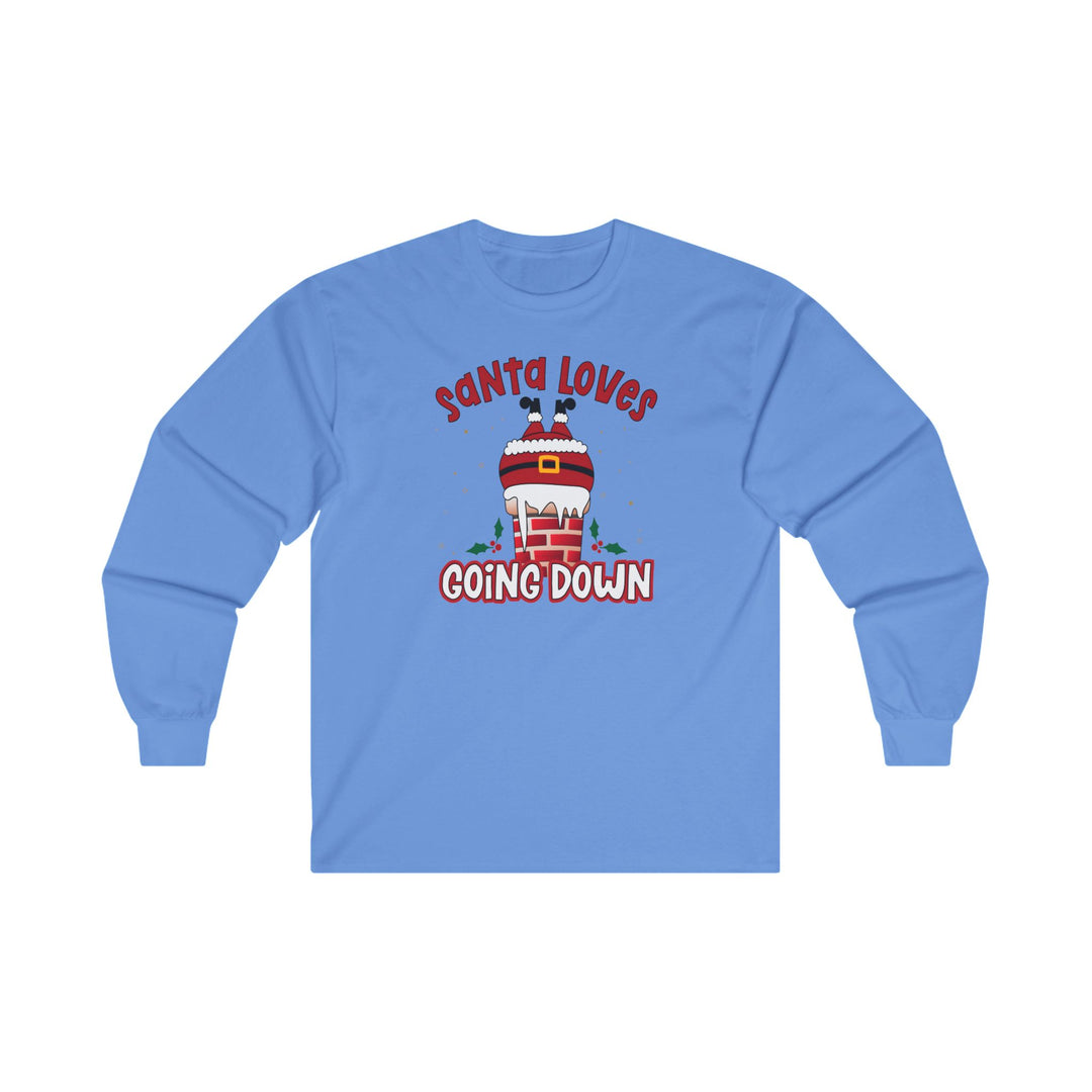 Santa Loves Going Down Long Sleeve Tee