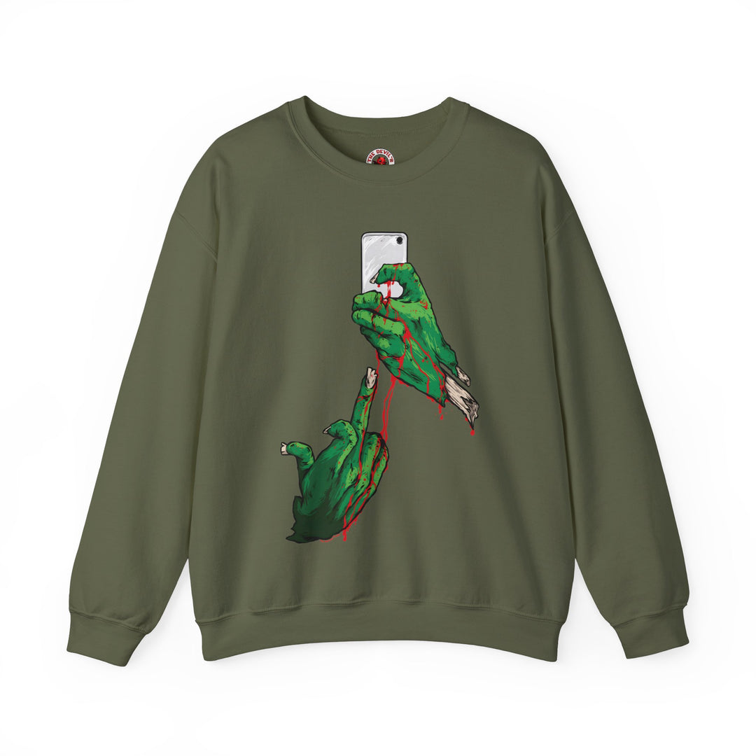 Selfie Monster Crewneck Sweatshirt