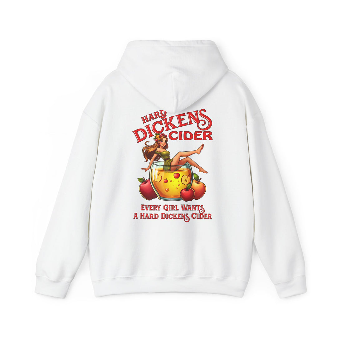 Hard Dickens Cider Front/Back Hooded Sweatshirt