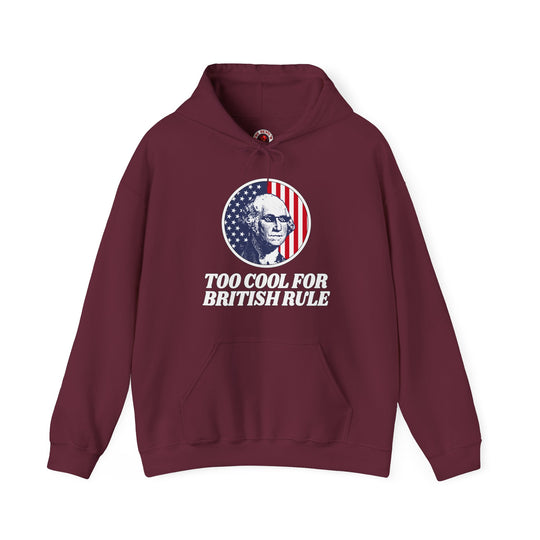 Too Cool For British Rule Hooded Sweatshirt