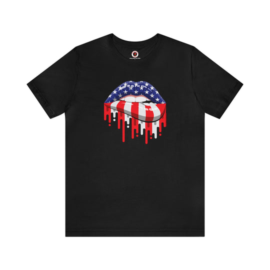 American Flag Lips T-Shirt