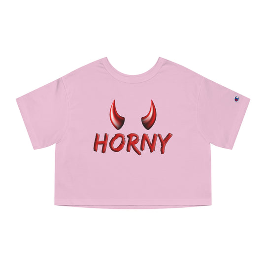 Horny Cropped T-Shirt