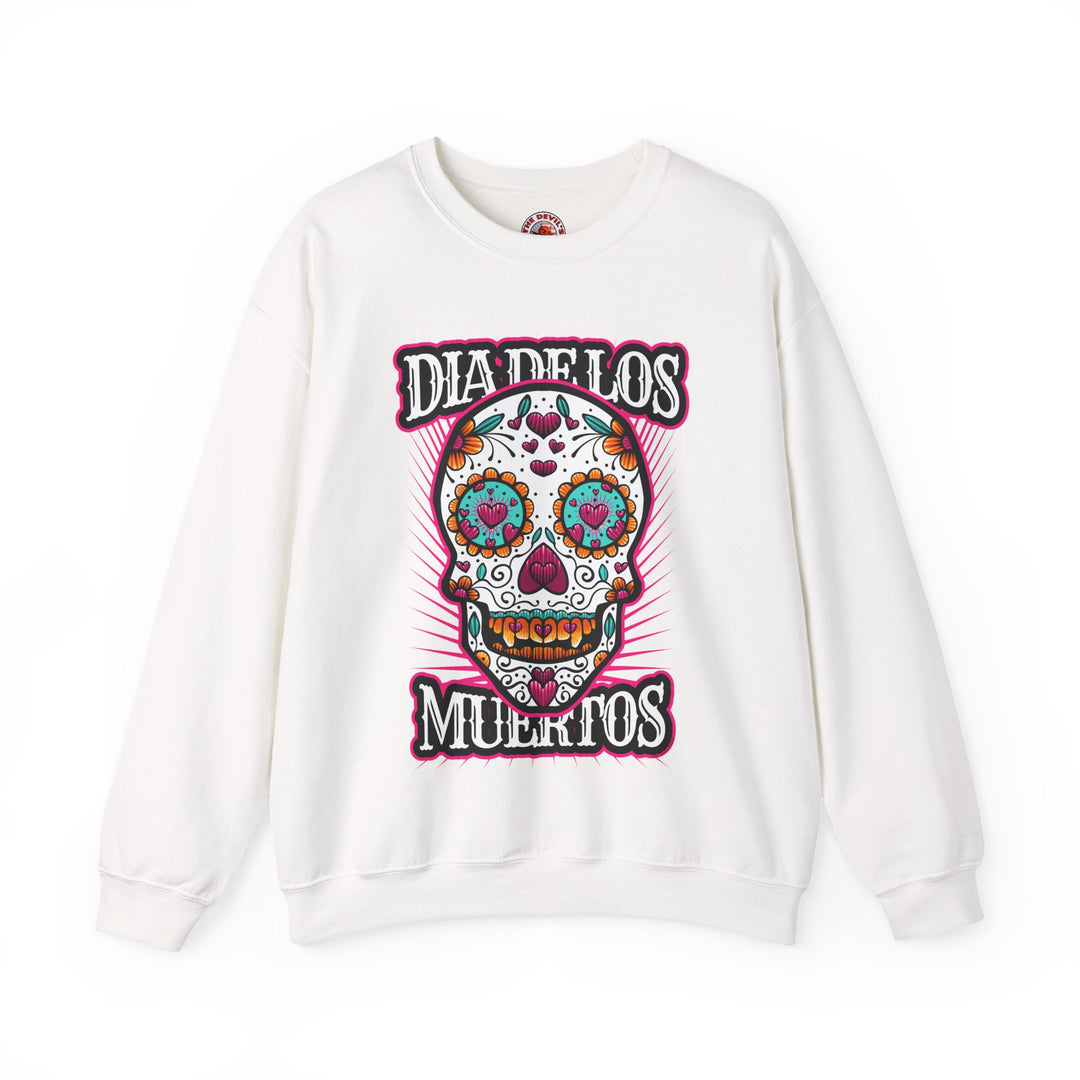 Dia De Los Muertos Skull Crewneck Sweatshirt