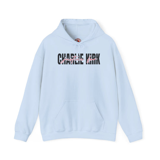 Charlie Kirk Justice Hooded Sweatshirt