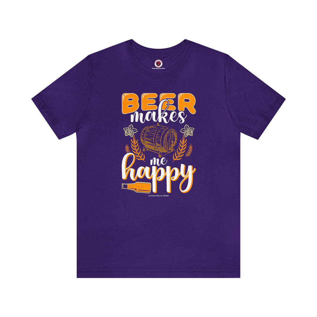 Beer Makes Me Happy T-Shirt