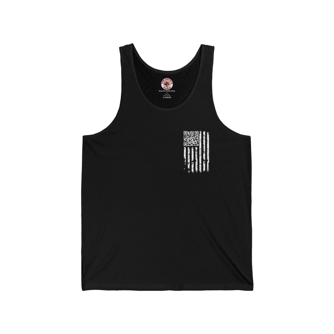 American Flag QR Code Tank Top
