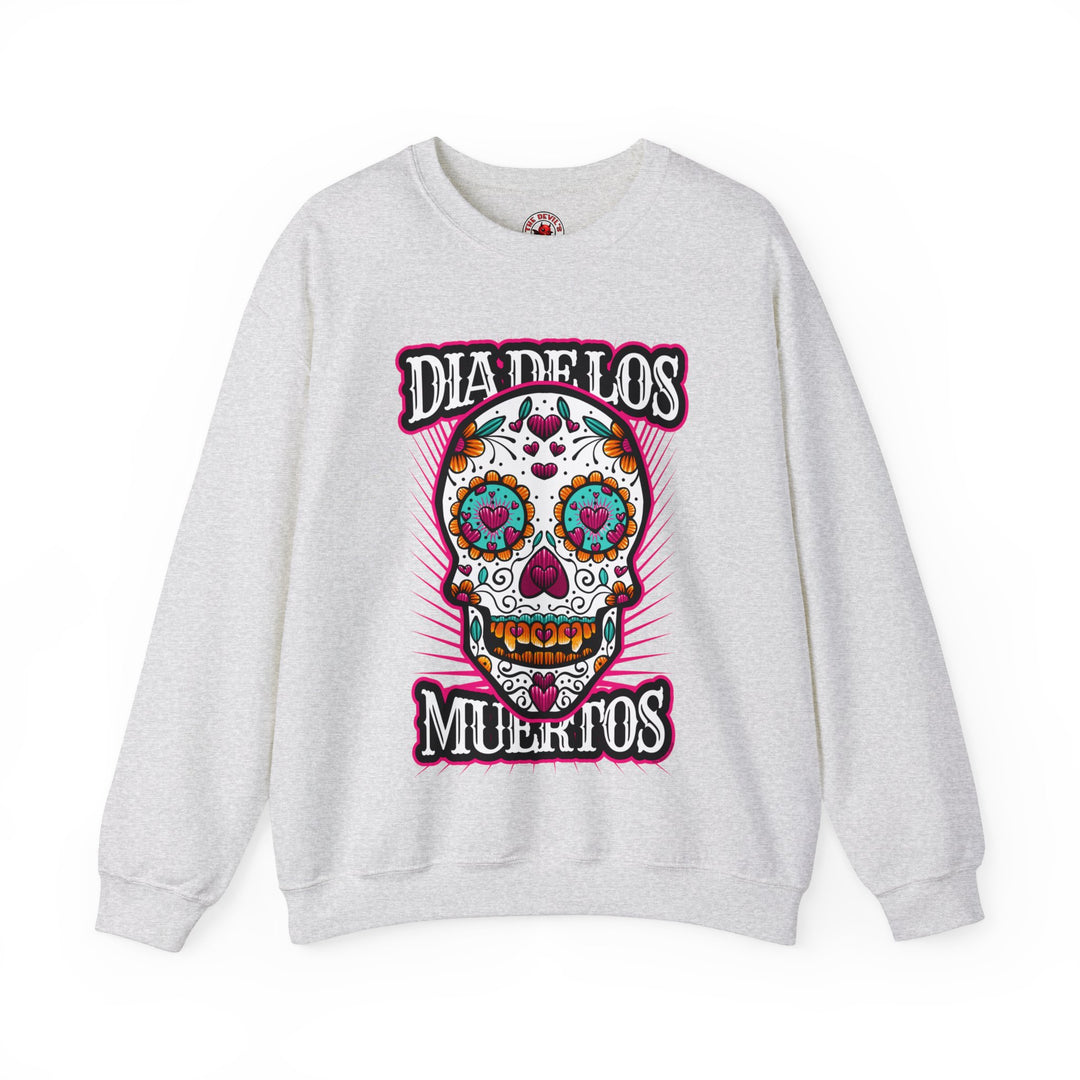 Dia De Los Muertos Skull Crewneck Sweatshirt