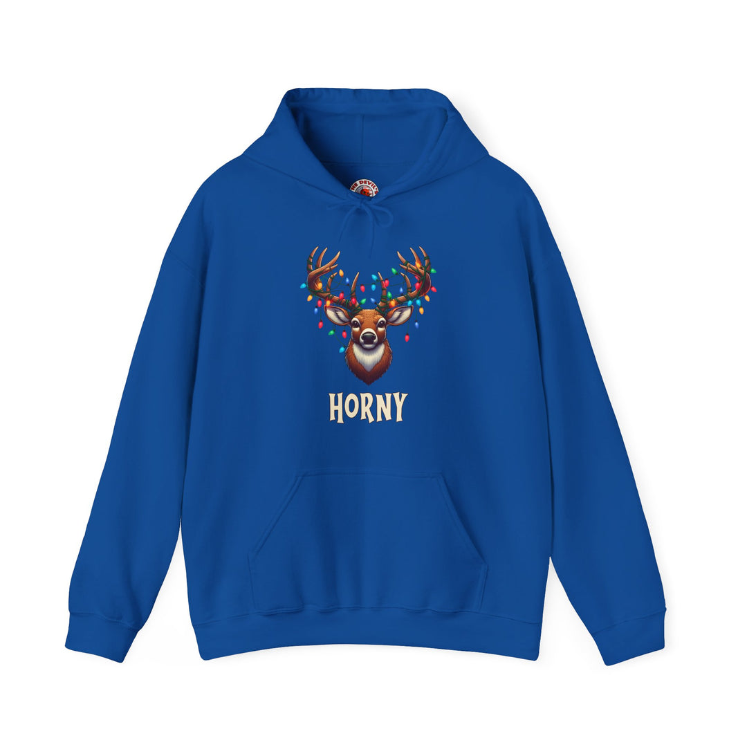 Horny Reindeer Hooded Sweatshirt