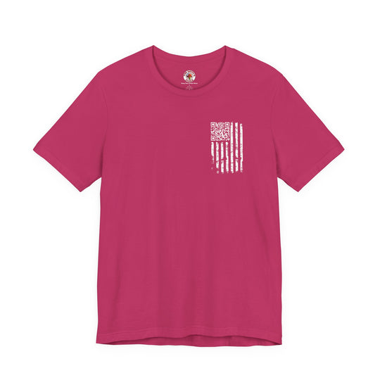 American Flag QR Code T-Shirt