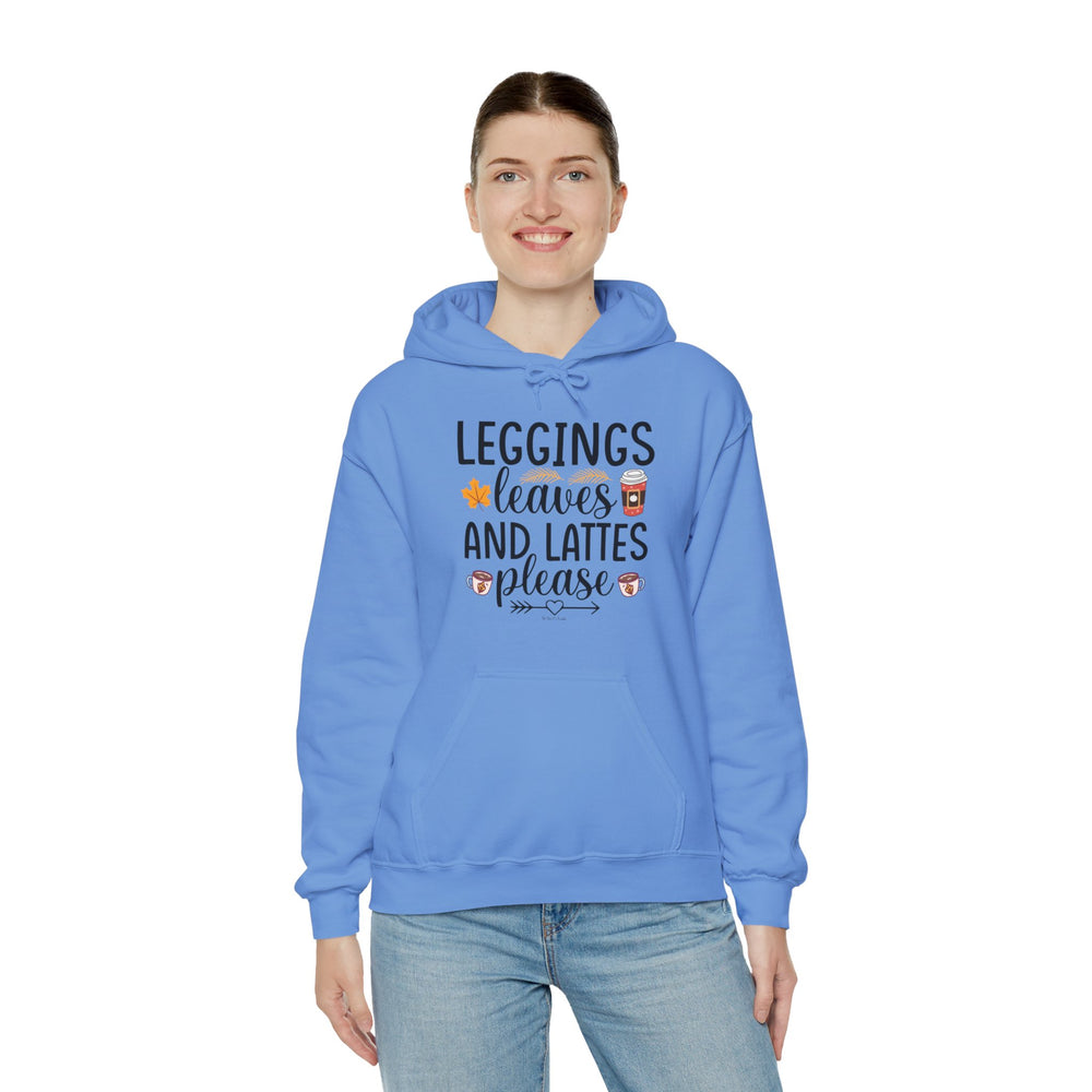 Leggings Leaves and Lattes Please Hooded Sweatshirt