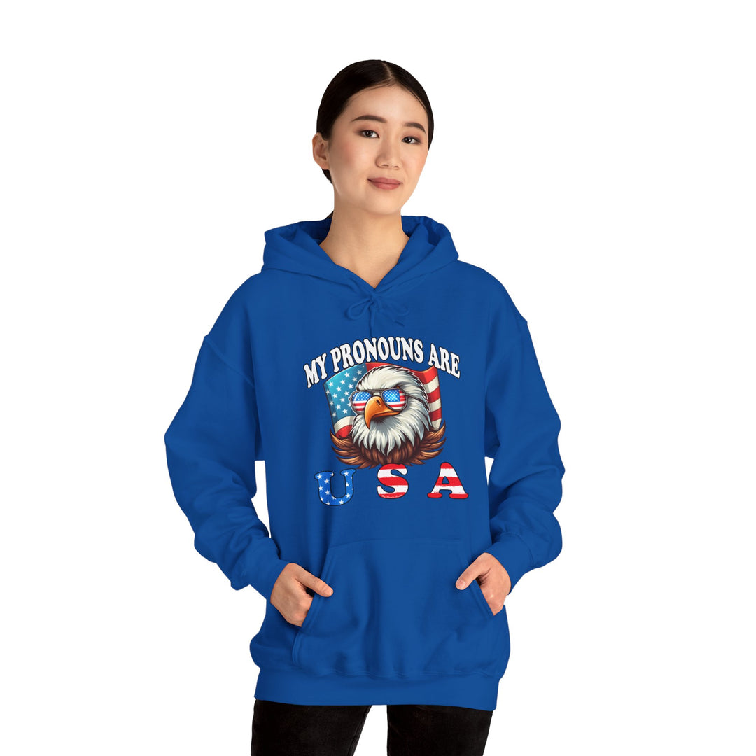 My Pronouns Are U.S.A Hooded Sweatshirt