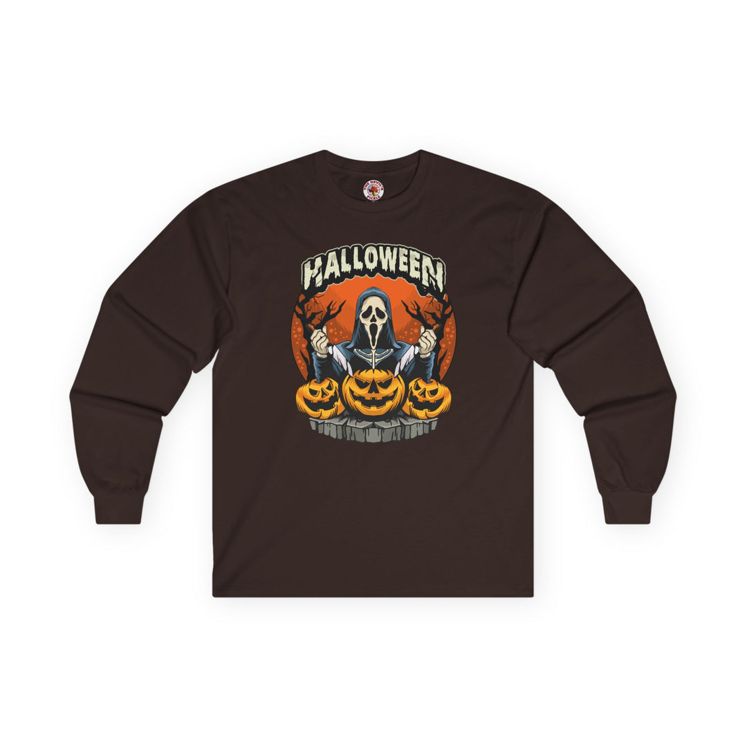 Screamer Killer Ghost Halloween Long Sleeve Tee