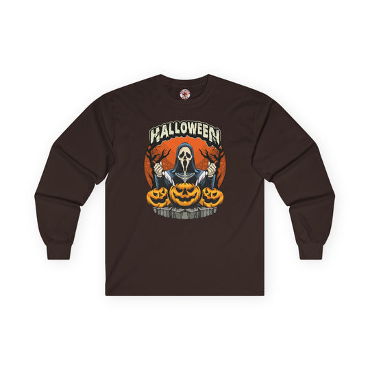 Screamer Killer Ghost Halloween Long Sleeve Tee