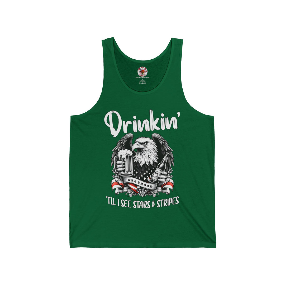 Drinkin' Til I See Stars & Stripes Tank Top