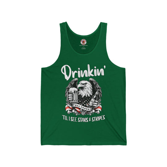 Drinkin' Til I See Stars & Stripes Tank Top