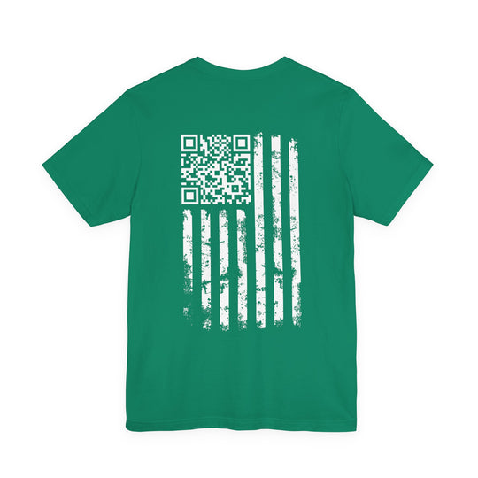 American Flag QR Code T-Shirt
