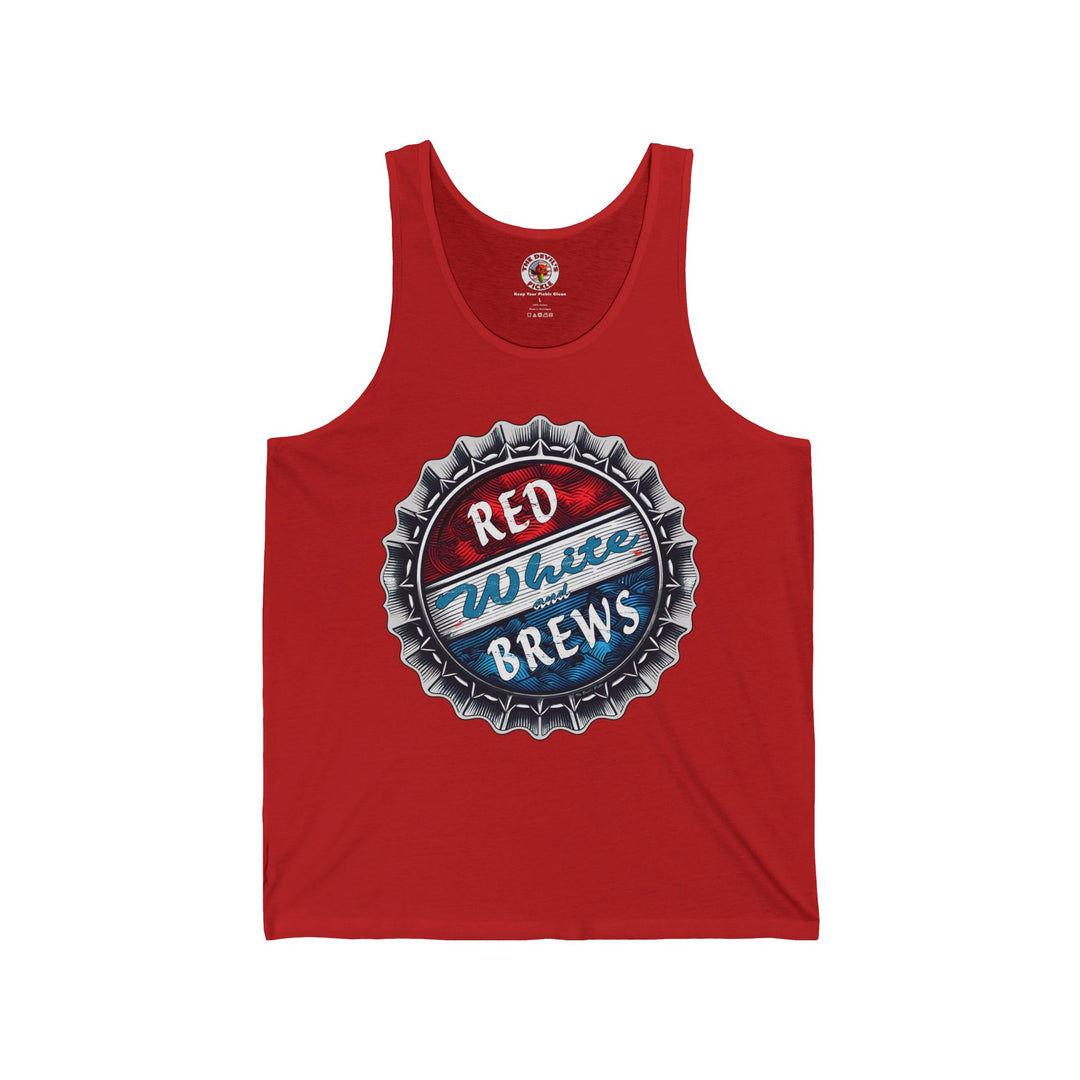 Red, White and Brews Tank Top
