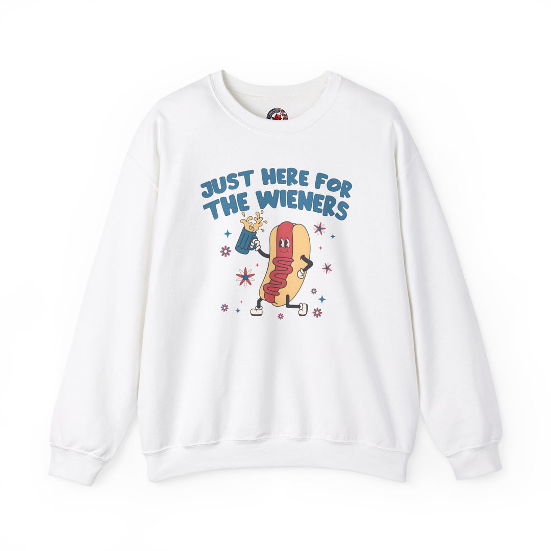 Just Here For The Wieners Crewneck Sweatshirt