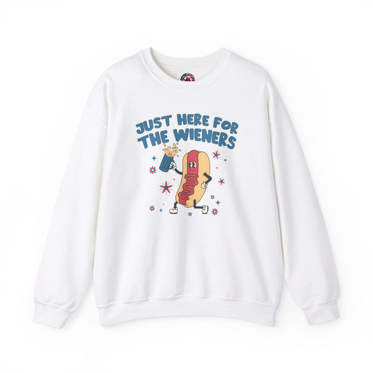 Just Here For The Wieners Crewneck Sweatshirt