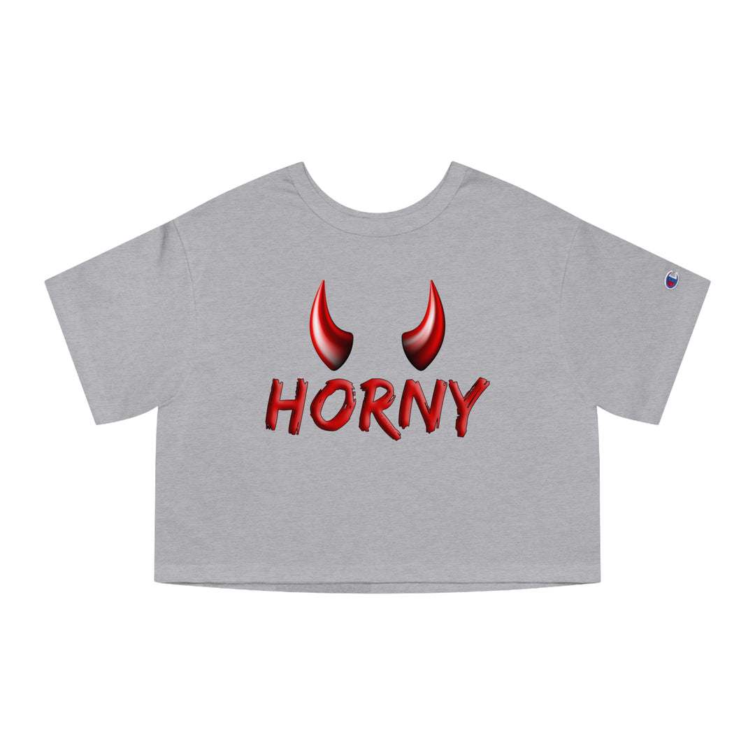Horny Cropped T-Shirt
