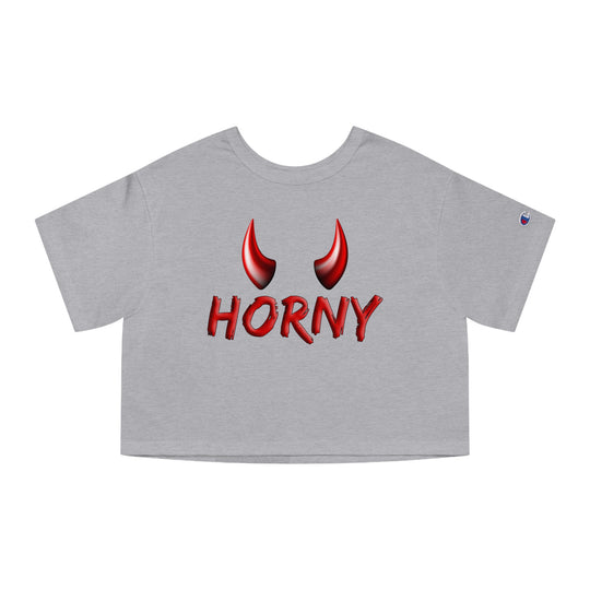 Horny Cropped T-Shirt