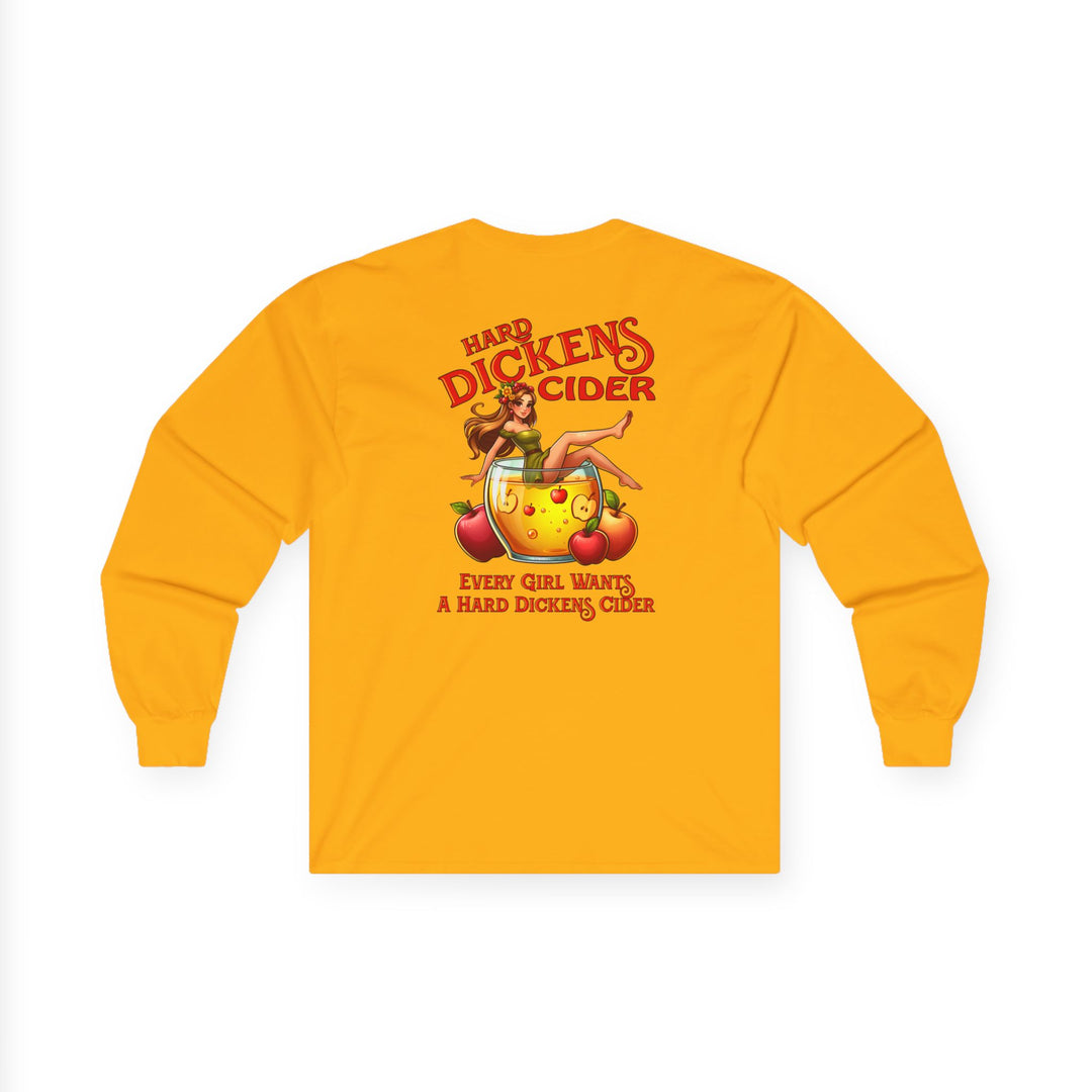 Hard Dickens Cider Front/Back Long Sleeve Tee